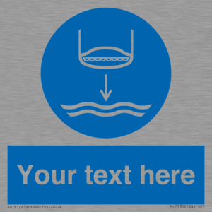 Custom Lower lifeboat to the water in launch sequence